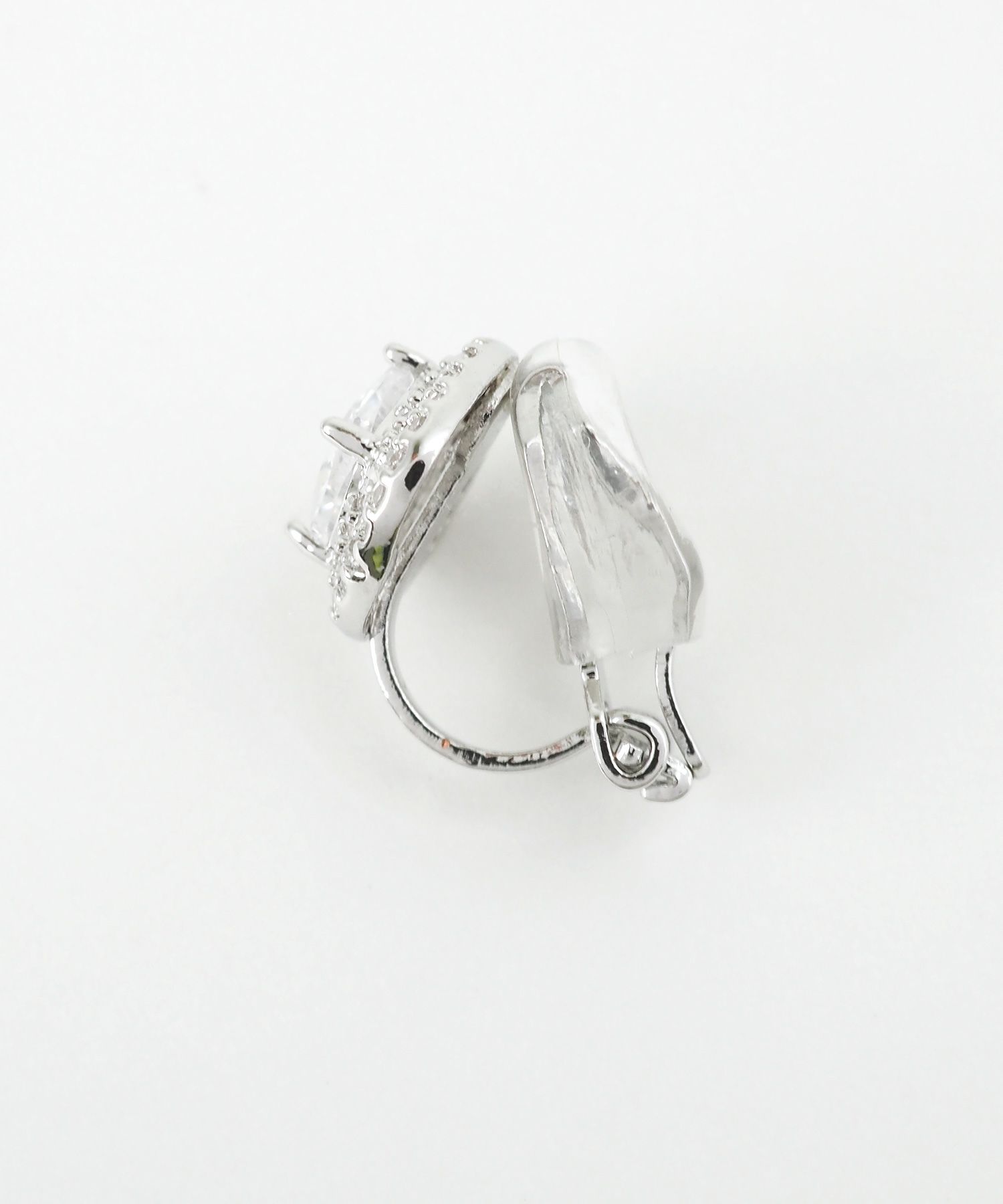 スクエアビジュークリップイヤリング