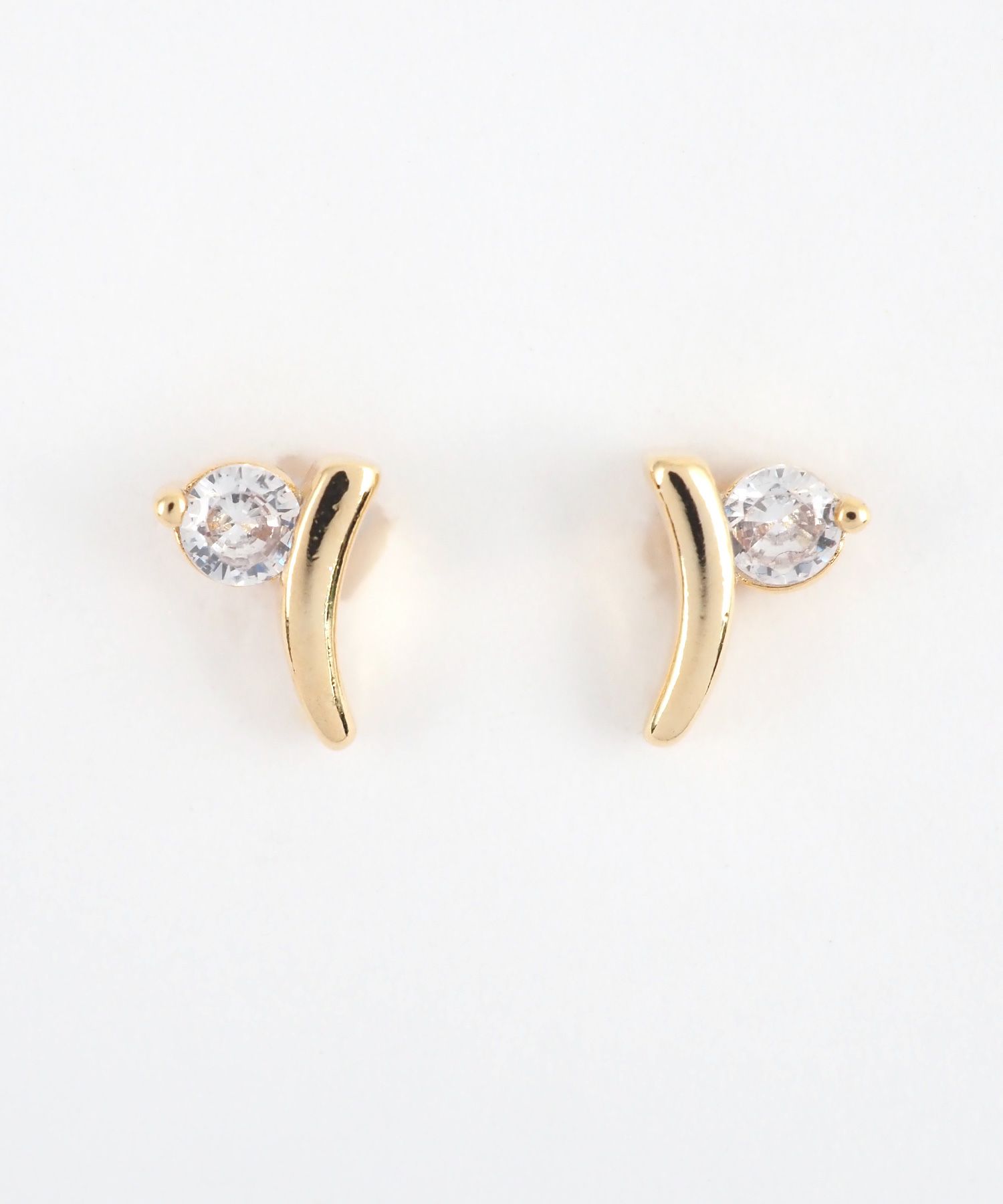 カーブジルコニアセラミックポストピアス